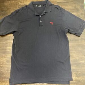 Vintage GLOCK Perfection Navy Short Sleeve Polo Shirt Logo Men’s Large L RARE
